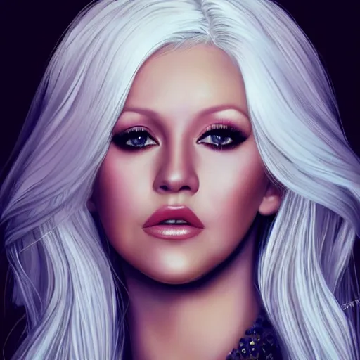 Prompt: Christina Aguilera, highly detailed, portait, character art by Fiona Staples.