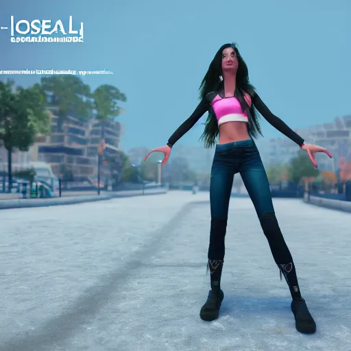 Prompt: concept art of a beautiful girl, t pose, unreal engine render