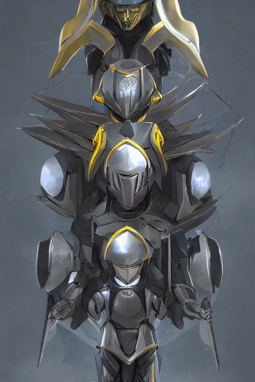 Image similar to helmet armor guardian destiny in witch queen illumination ray tracing hdr fanart arstation by sung choi robot ninja mask and eric pfeiffer and gabriel garza and casper konefal