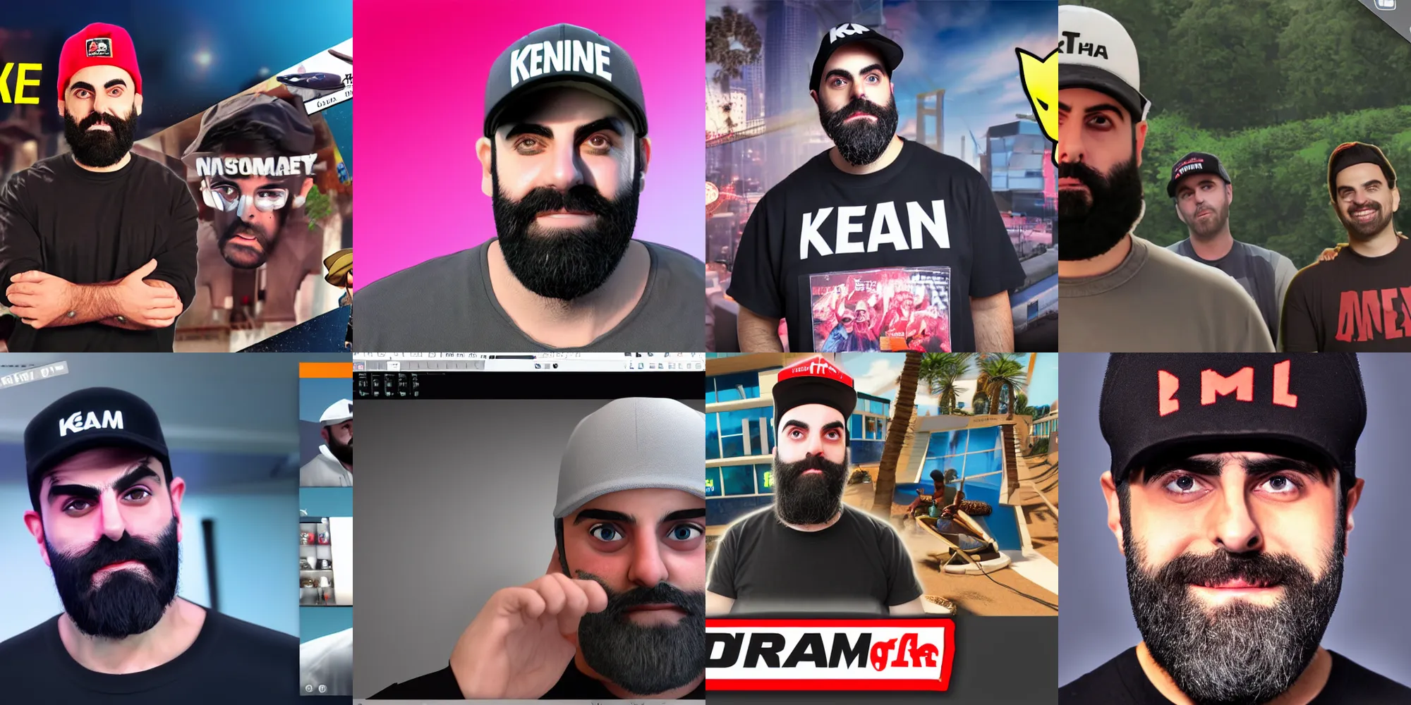 Prompt: keemstar ethan klein, friends, love, unreal engine, high quality, 4 k, detailed