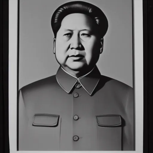 Image similar to mao zedong, portrait, 3 5 mm film, by nick knight