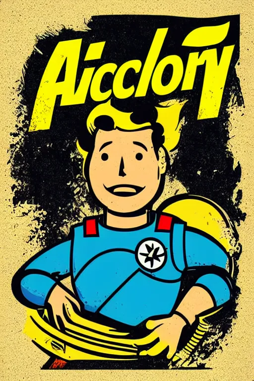 Image similar to fallout 7 6 retro futurist illustration art by butcher billy, sticker, colorful, illustration, highly detailed, simple, smooth and clean vector curves, no jagged lines, vector art, smooth andy warhol style