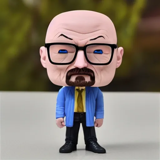 Prompt: walter white pop figure, photorealistic