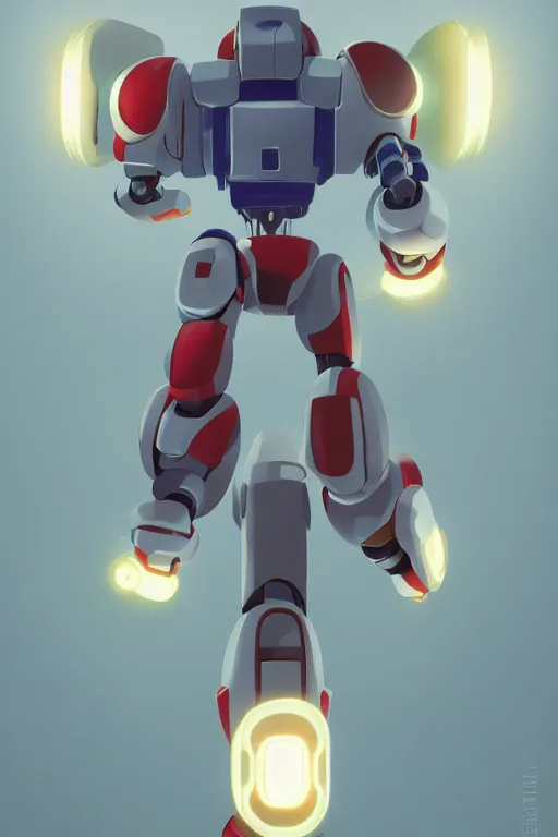 Image similar to metabots medabots medarotto medarot robot minimalist comics, behance hd by jesper ejsing, by rhads, makoto shinkai and lois van baarle, ilya kuvshinov, rossdraws global illumination ray tracing hdr radiating a glowing aura