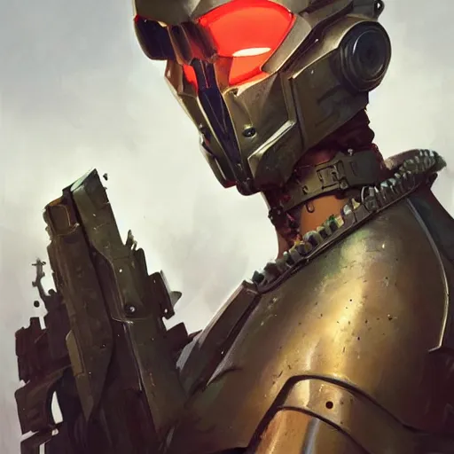 Image similar to mutant, dieselpunk armor, painted by stanley lau, painted by greg rutkowski, painted by stanley, artgerm, masterpiece, digital art, trending on arts