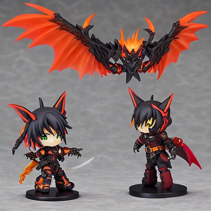 Image similar to deathwing, an anime nendoroid of deathwing, figurine, detailed product photo