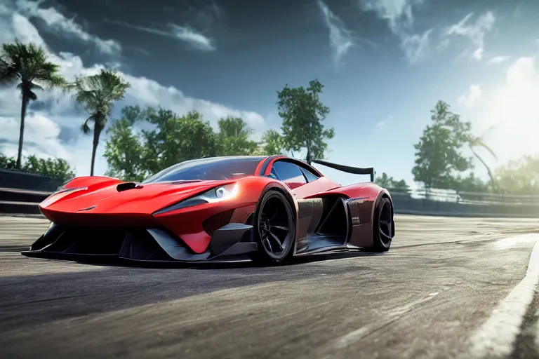 Image similar to photo wallpaper sport car gran turismo 7 forza horizon need for speed fast and furious 5 unreal engine supercar hypercar game concept car octane render, 4 khd 2 0 2 2 3 d cgi rtx style chrome reflexion global illumination ray tracing hdr arstation pixar and disney unreal