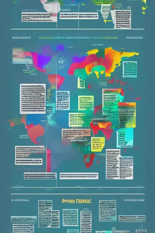 Image similar to a collection of prisms of all the chemical elements in the world, infographic