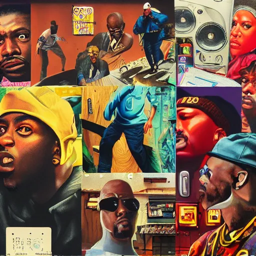 Image similar to detailed details photorealistic pictures of 9 0 s hip hop cover album from rapper two ballz, this album called hustle on the buut, in the style of bob peak and alex ross, gouache and wash paints color, detailed details facial and body and human environments and background and foreground proportionate, detailed 5 k details, detailed string text.