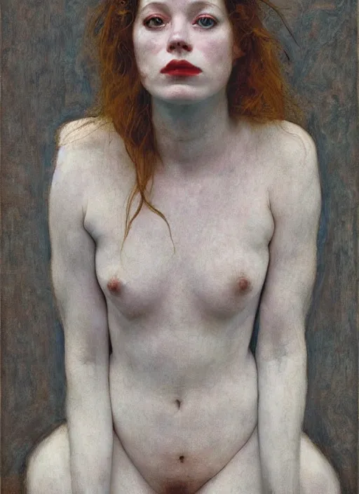 Image similar to danielle dax by jeremy lipking egon schiele gottfried helnwein