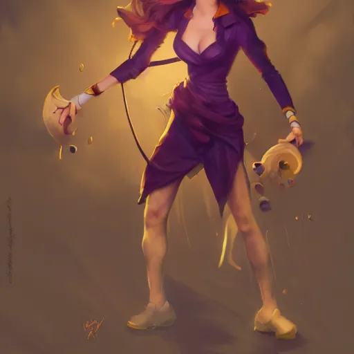 Prompt: emma watson waluigi cosplay in the style of peter mohrbacher, artgerm, dramatic lighting and composition, octane render, trending on artstation, concept art 8 k