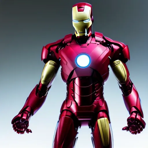 Image similar to still photo of futuristic bleeding edge iron man suit, highly detailed, photorealistic portrait, bright studio setting, studio lighting, crisp quality and light reflections, unreal engine 5 quality render