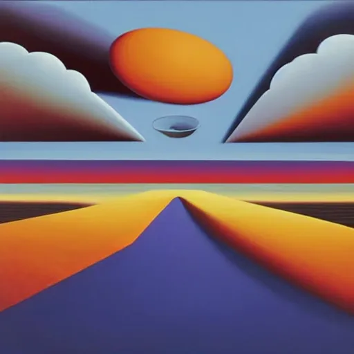 Prompt: by paul corfield atmospheric, monumental. the painting combines elements of both abstraction & figuration, creating a unique & powerful image. the bright colors & bold lines are eye - catching, & the subject matter is both mysterious & intriguing. the painting is both beautiful & thought - provoking.