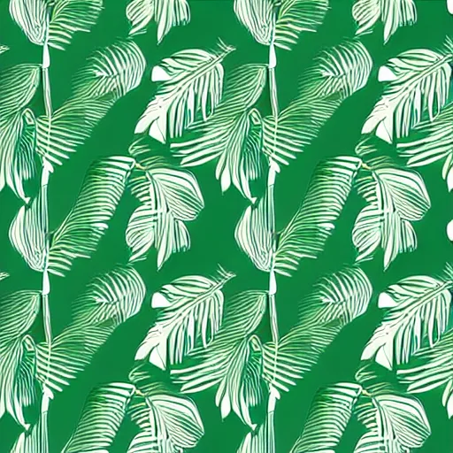 Image similar to repeating pattern, seamless. monstera, hand drawn, green, flat color, minimalistic, leaf design, symmetry