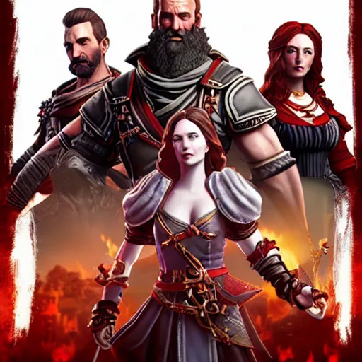 Image similar to divinity original sin 2 movie poster