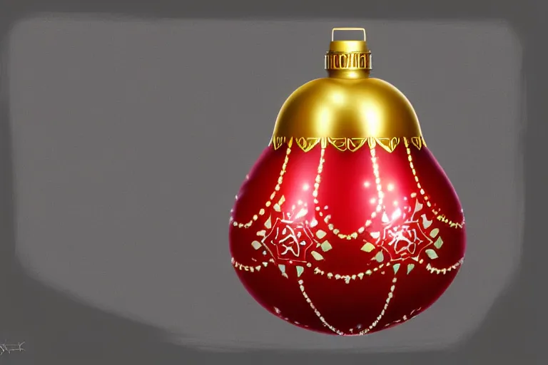 Prompt: a detailed concept art of a jingle bell, trending on artstation, digital art