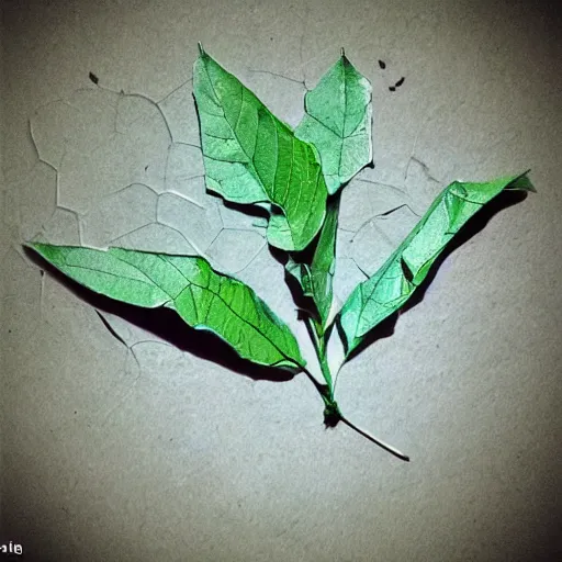Prompt: leaf moon night vine leaves magic roots vivid beautiful trending on artstation