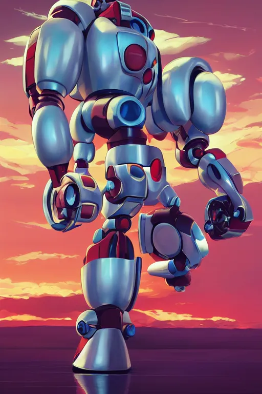 Image similar to metabots medabots medarotto medarot robot minimalist comics, behance hd by jesper ejsing, by rhads, makoto shinkai and lois van baarle, ilya kuvshinov, rossdraws global illumination ray tracing hdr radiating a glowing aura