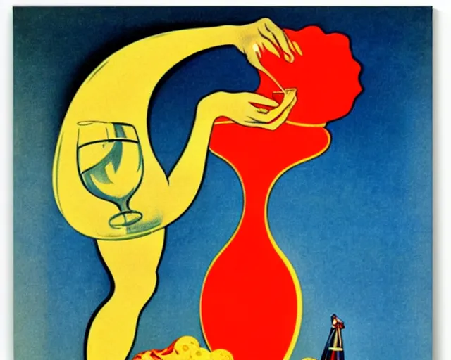 Prompt: vintage poster pur champagne. art nouveau, french, realistic, cheerful, art work by leonetto cappiello