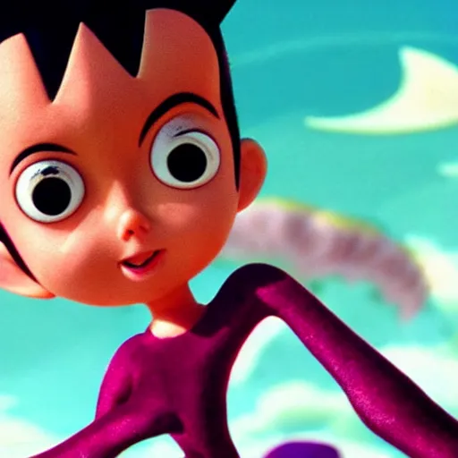 Image similar to astro boy by tim burton 4k