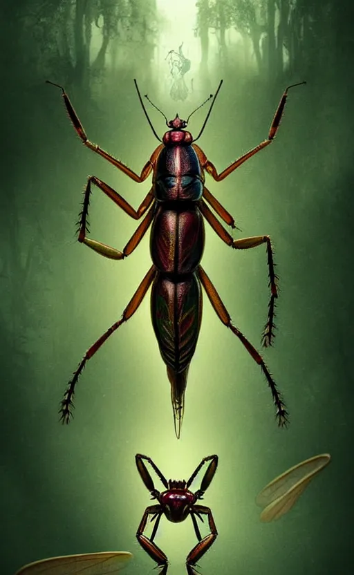 Image similar to exquisite imaginative creature poster art, like a bug, like a mantis, movie art, by lucusfilm, weta studio, 8 k, denoised, music poster