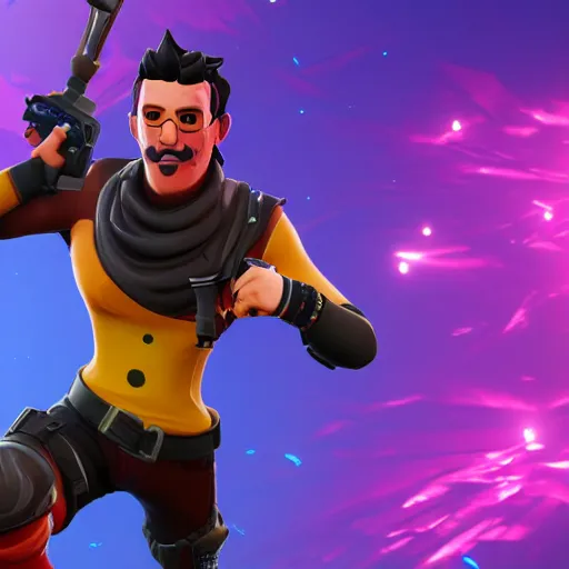 Image similar to In-game screenshot of Markiplier in fortnite