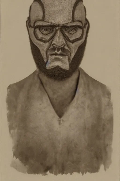 Prompt: hordak, portrait, full body, symmetrical features, silver iodide, 1 8 8 0 photograph, sepia tone, aged paper, sergio leone, master prime lenses, cinematic