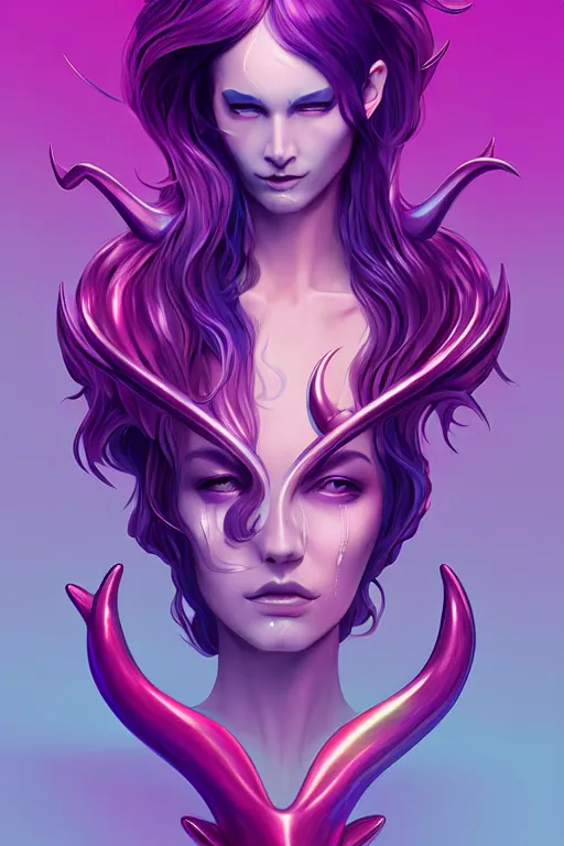 Image similar to 💎👾, phantom, dreary, dramatic, fluid, golden ratio, artstation, moebius + loish, hd, antlers