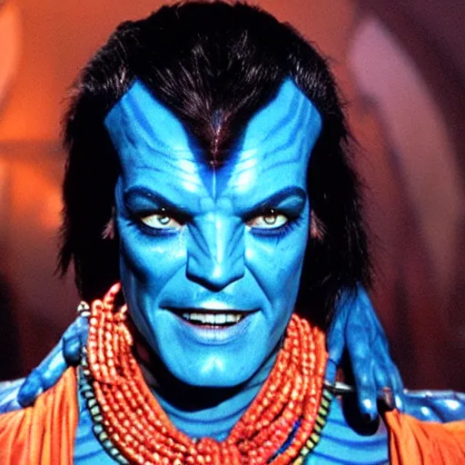 Image similar to jack nicholson as neytiri in avatar