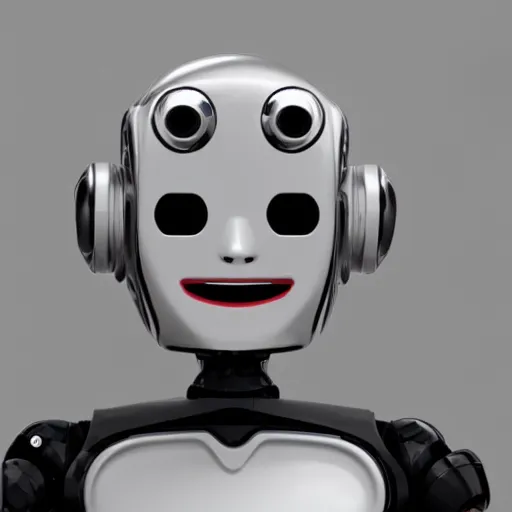 Image similar to laughing robot face