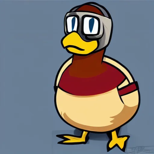 Prompt: An anthropomorphic duck as a GTA character, GTA artwork midshot, by Rockstar Games