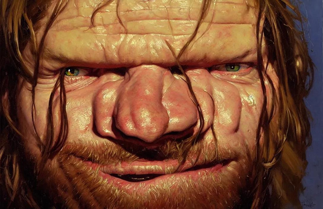 Prompt: portrait of aphex twin!!!!!!!!!!!!!!!!!!!!!!!!!!!, detailed face, detailed painting,, epic lighting, by ilya repin, phil hale and kent williams