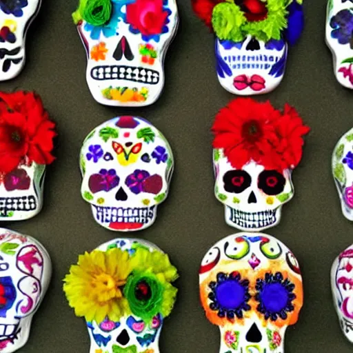 Prompt: dia de los muertos