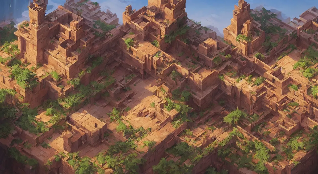 Image similar to wood wall fortress arabian marketplace fabric greeble block jungle dirt ground global illumination ray tracing hdr official fanart behance hd artstation by jesper ejsing, by rhads, makoto shinkai and lois van baarle, ilya kuvshinov, rossdraws