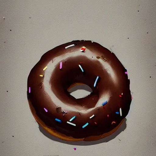 Image similar to 🍩 , digital Art, Greg rutkowski, Trending artstation,cinematic