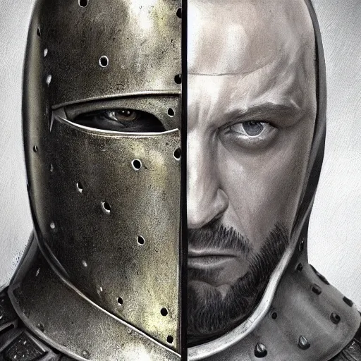 Prompt: gregor clegane from game of thrones wearing a heavy platemail helmet and armor, artstation hall of fame gallery, editors choice, #1 digital painting of all time, most beautiful image ever created, emotionally evocative, greatest art ever made, lifetime achievement magnum opus masterpiece, the most amazing breathtaking image with the deepest message ever painted, a thing of beauty beyond imagination or words, 4k, highly detailed, cinematic lighting