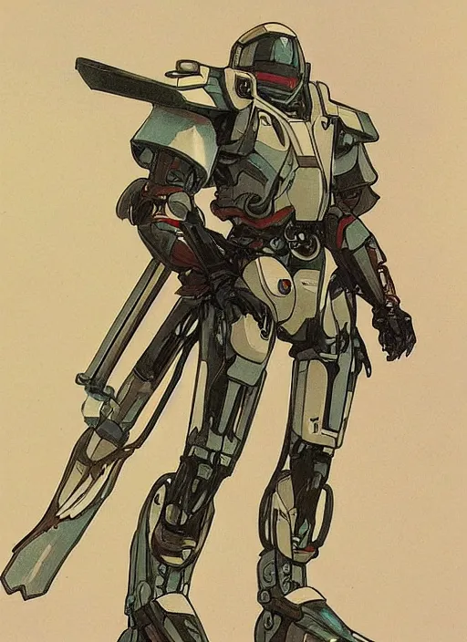 Image similar to full body concept art of a mech space samurai with jet pack and thin mech wings, hovers above ground, dust swirls under him, realistic, cinematic, atmospheric, sci - fi movie character, cctane render, by moebius, alphonse mucha, roger deakins, masamune shirow