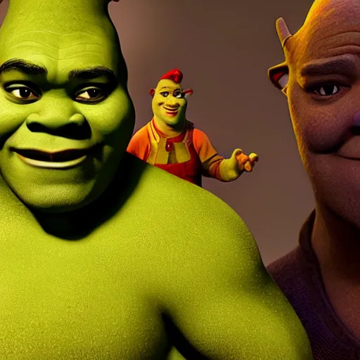 Image similar to Samuel L. Jackson as Shrek