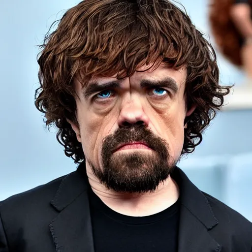 Image similar to peter dinklage as a pixar character