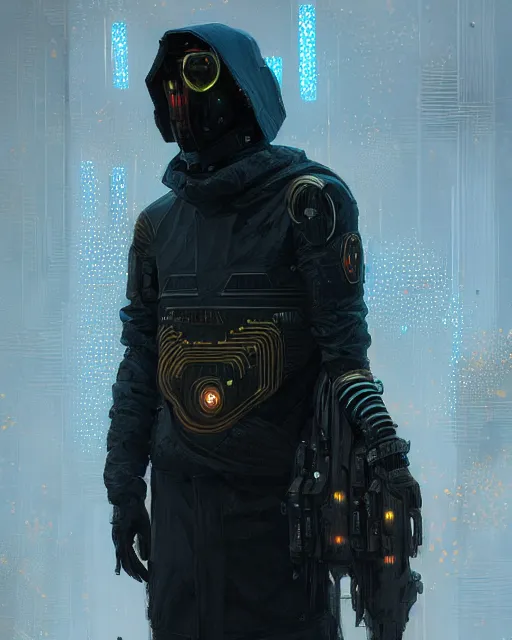 Prompt: detailed portrait Atreides, cyberpunk futuristic, reflective coats, decorated with traditional Dune ornaments by Ismail inceoglu dragan bibin hans thoma greg rutkowski Alexandros Pyromallis Nekro Rene Maritte Illustrated, Perfect face, fine details, realistic shaded, fine-face, pretty face