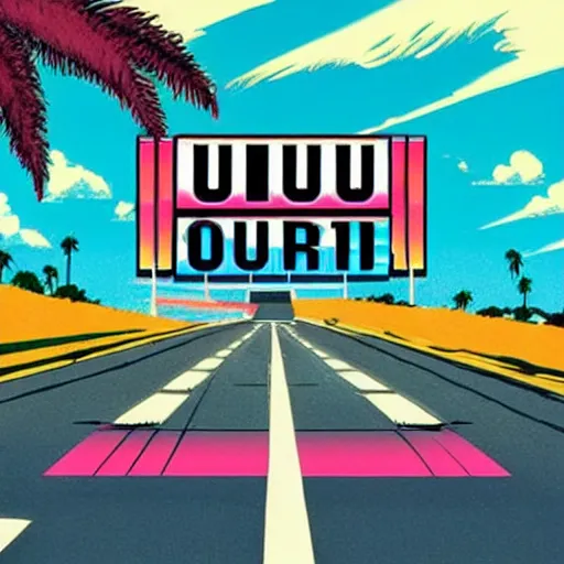 Prompt: outrun