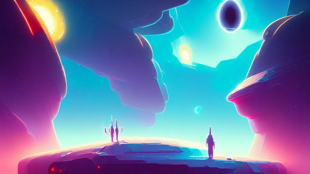 Image similar to stellar twins, birth and death of a star by christopher balaskas and anton fadeev and dan mumford and josan gonzalez and beeple, hyperrealistic, high detail, ultra detailed, space, nebula, sharp focus, stellar formation, astronomy, science, annihilation