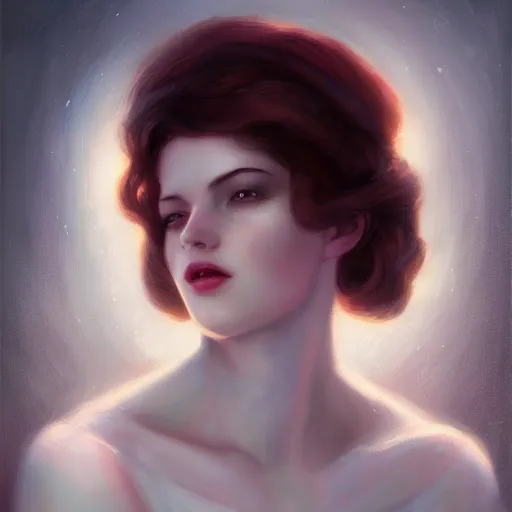 Prompt: cola goddess of bubbles character portrait, in the style of charlie bowater, tom bagshaw, and waterhouse, lean face, cinematic lighting, beautiful, elegant, oil painting, cinematic, portrait, raphaelite, headroom, headshot photograph