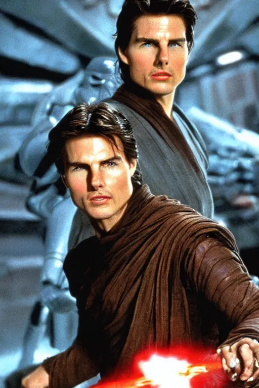 Prompt: Tom Cruise in Star Wars: Episode I - The Phantom Menace (1999)