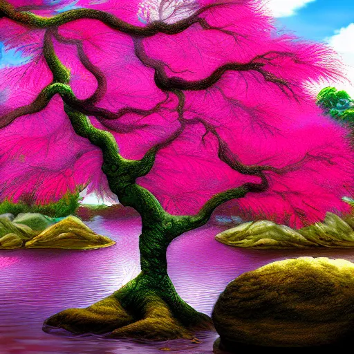 Prompt: Japanese maple, stunning digital masterpiece, anime, 4KHD