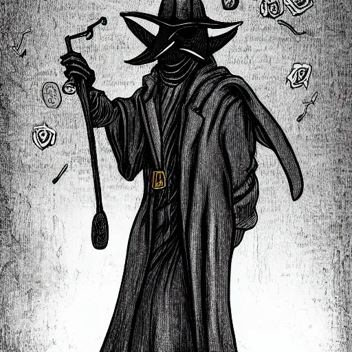 Image similar to plague doctor by miles yoshida