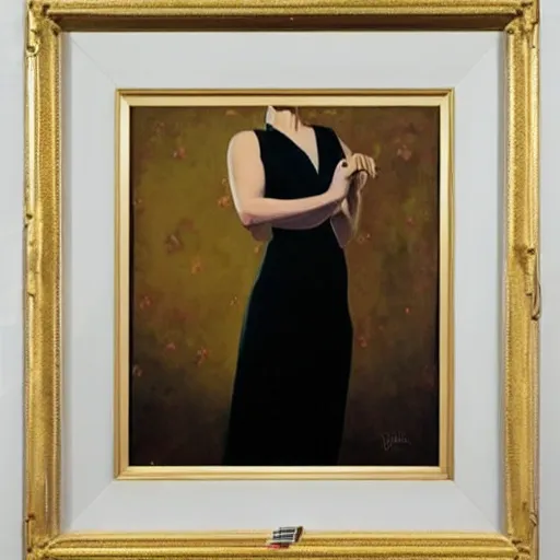 Image similar to of jack vettriano painting of lilly collins