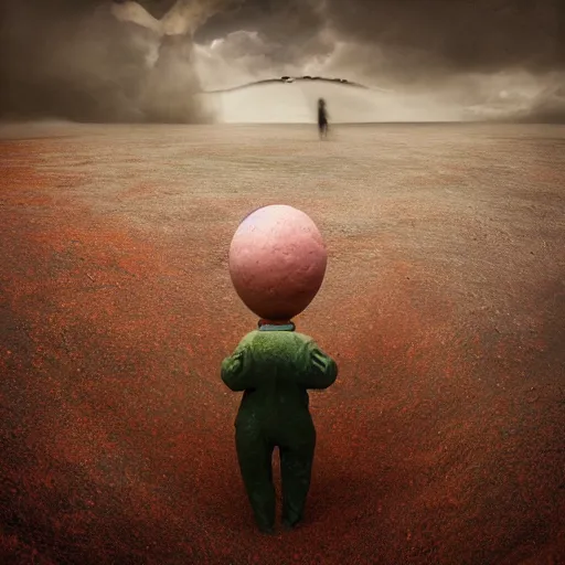 Image similar to surrealism claymation of love by michal karcz