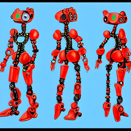 Image similar to official character sheets for a new robot jester biomech suit, digital screen robot face, wearing an oversized sweater, covered in coral, art by tim schafer black velvetopia art for psychonauts from double fine studios, art by splatoon from nintendo, black light rave, bright neon colors, apocalypse