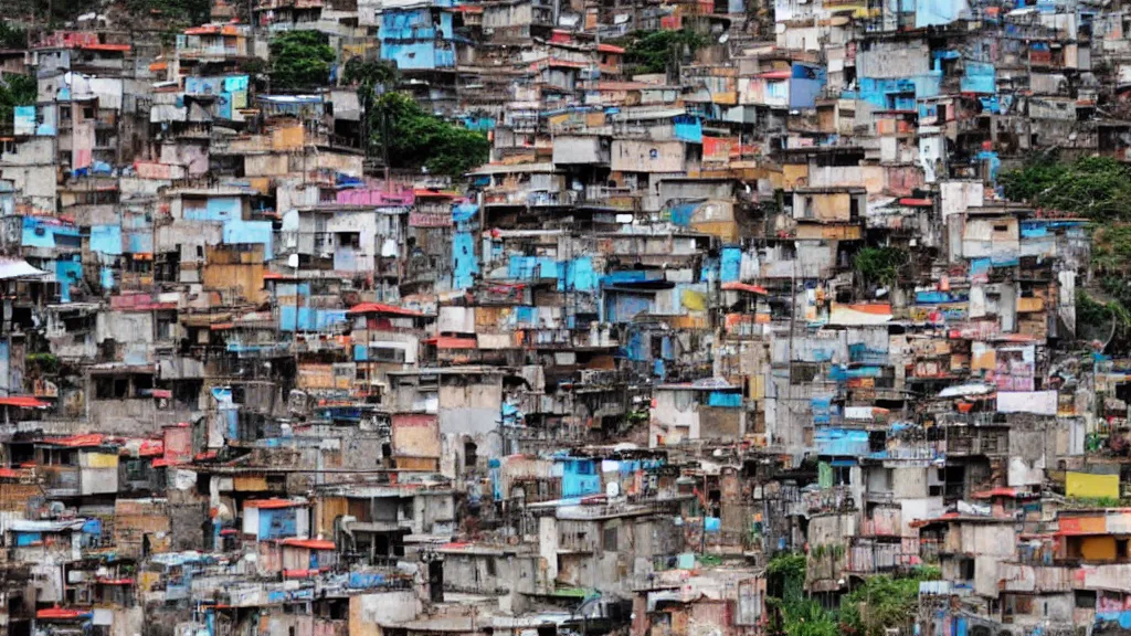 Prompt: the favelas of Rio DeJaniero